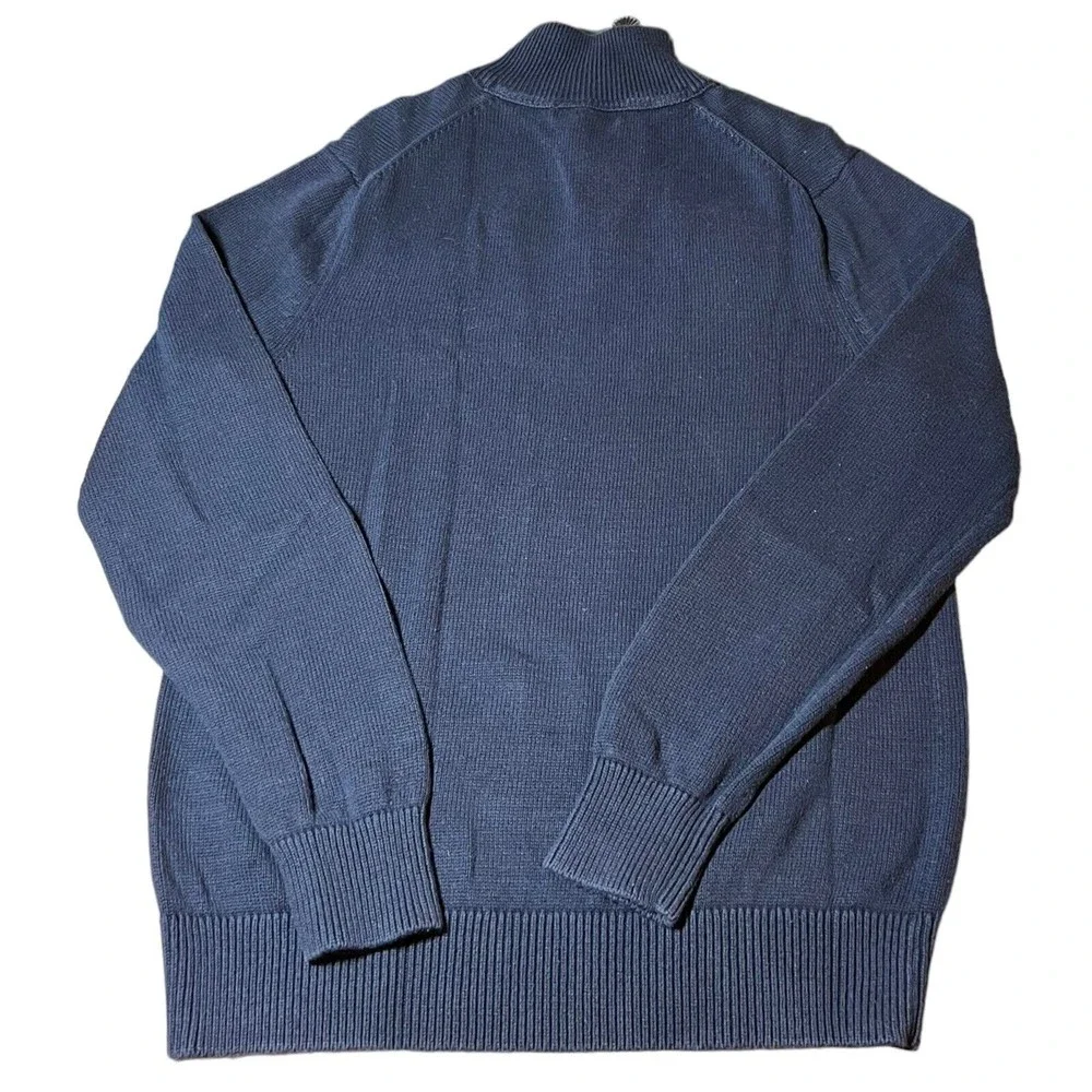 Banana Republic Quarter Button Henley Sweater Dark Blue Long Sleeve Men’s Size M
